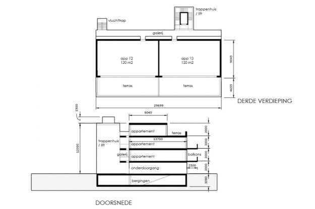 archstudio-architect-haarlem-nieuwbouw-appartementen ruimtelijke studie nieuwbouw appartementen