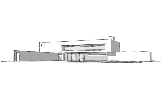 archstudio-architect-haarlem-schets-villa-bloemendaal Ontwerpschets villa te Bloemendaal