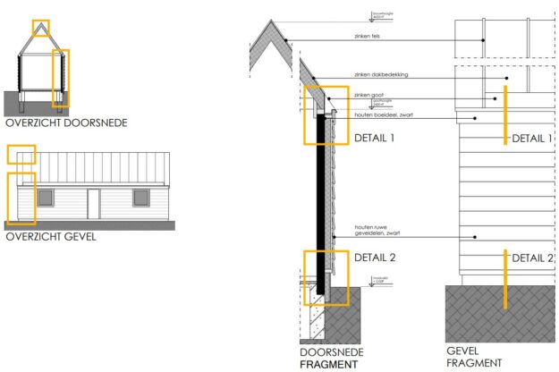 archstudio-architect-haarlem-bijgebouw-bloemendaal-details bijgebouw villa bloemendaal