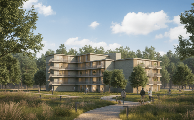archstudio-architect-haarlem-appartementen-overdag-zuid appartementencomplex